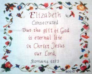 Elizabeth - Stitched by Anne Cruz